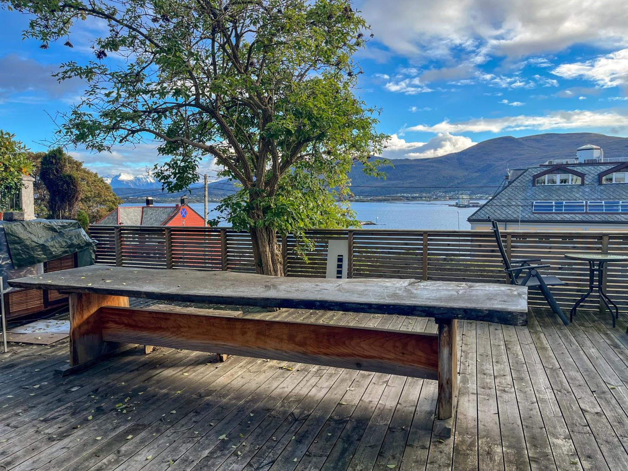 Two-Bedroom City Apartment With Fire Place, Free Parking And Fjordview Terrace - Calm And Central Ålesund Exterior foto